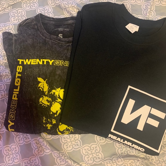 Hot Topic Other - NWOT uni Twenty one pilots and NF band t shirts